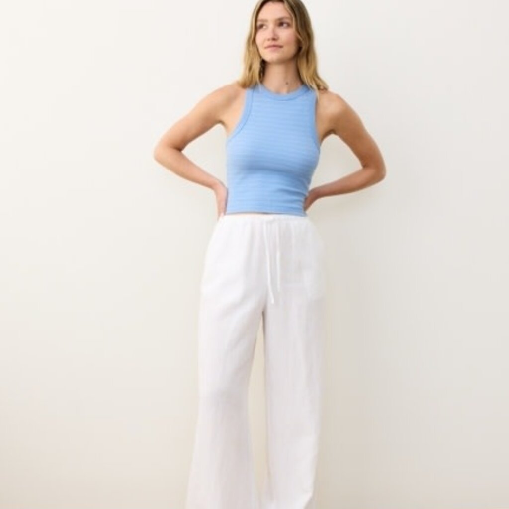 Marine Layer Linen Drawstring Wide Leg Pant