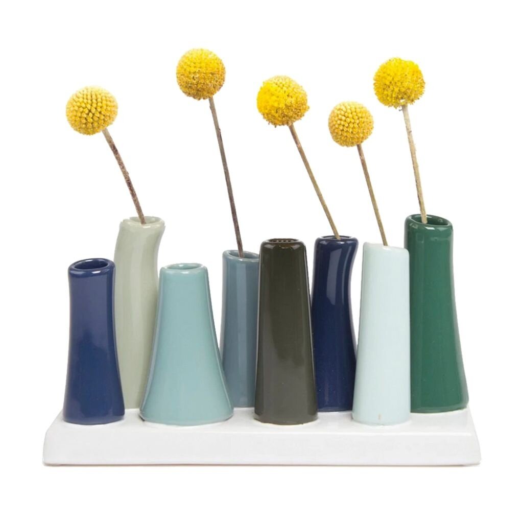 Chive Pooley Modern Bud Vase For Flowers Forest