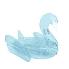 Fun Boy Inc. Clear Blue Swan Pool Float
