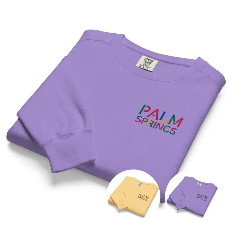 Peepa's 1980s Palm Springs Garmet Dyed Sweatshirt