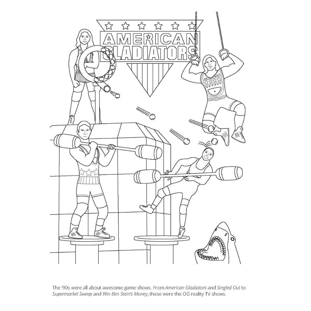 Simon & Schuster 1990s Coloring Book