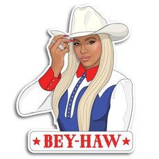 The Found Cowboy Carter Beyonce Western Sticker