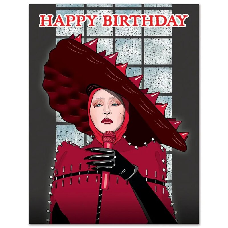 The Found Lady Gaga Abracadabra Birthday Card