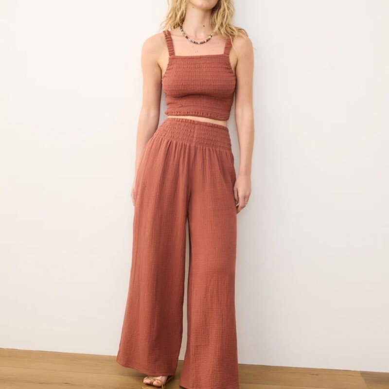 Marine Layer Sophia Double Cloth Palazzo Pant