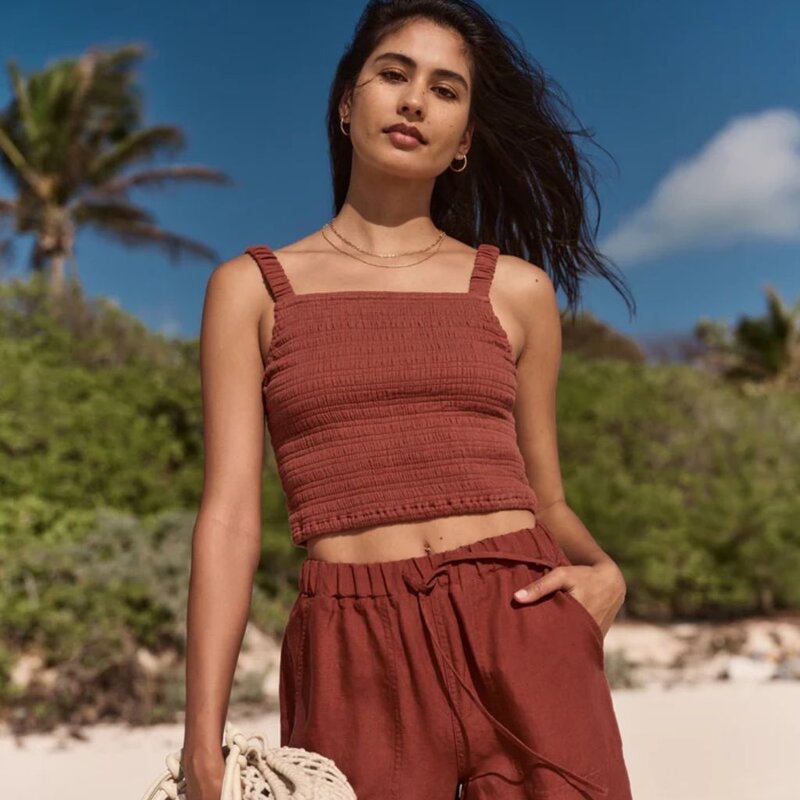 Marine Layer Lila Double Cloth Tank