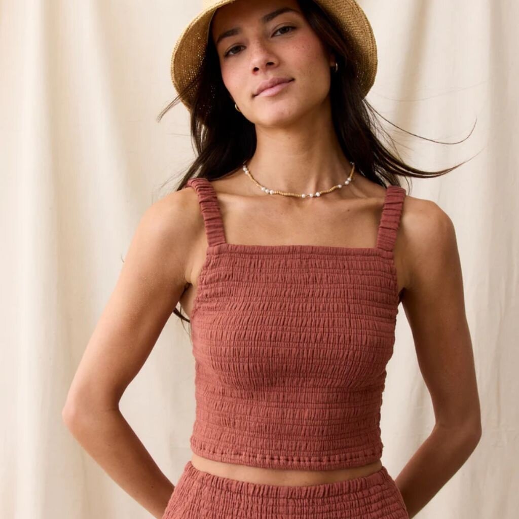 Marine Layer Lila Double Cloth Tank
