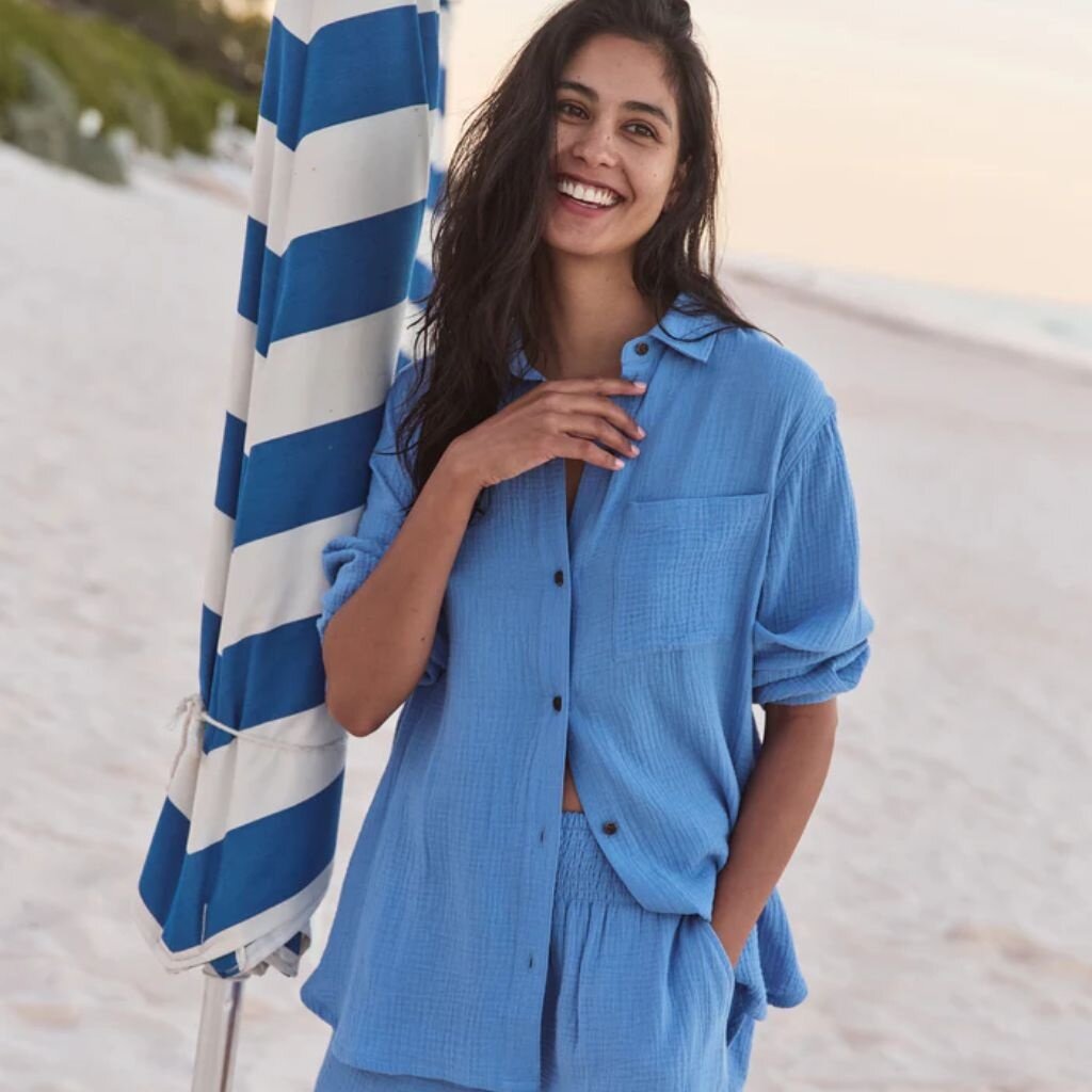 Marine Layer Jane Relaxed Double Cloth Shirt