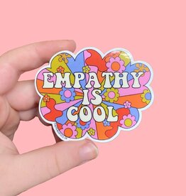 The Peach Fuzz Empathy Is Cool Sticker