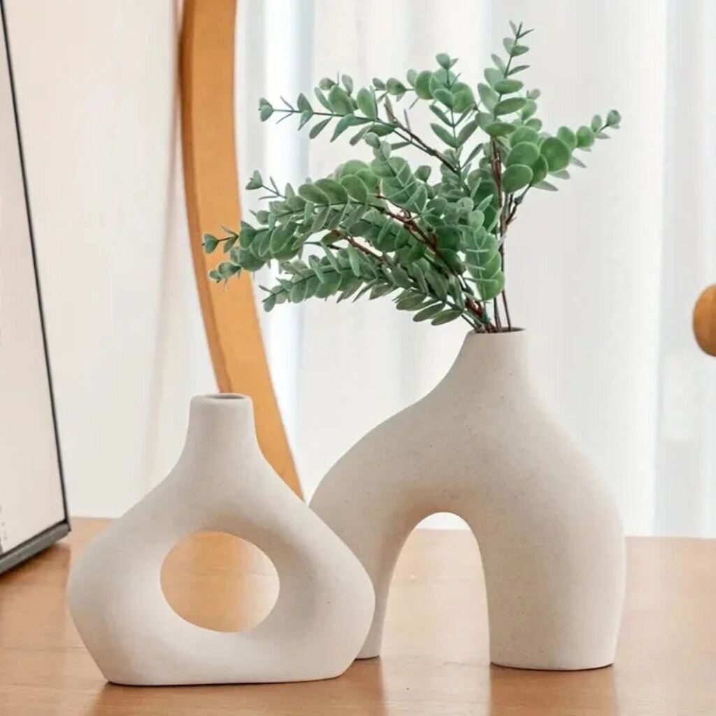 Breck & Fox Set of 2 Oblong Vases