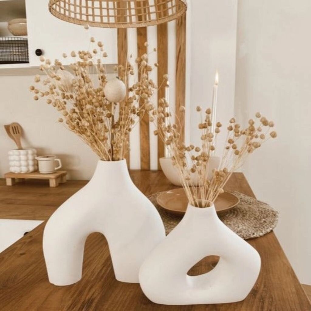 Breck & Fox Set of 2 Oblong Vases