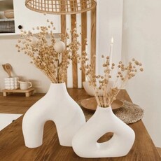 Breck & Fox Set of 2 Oblong Vases