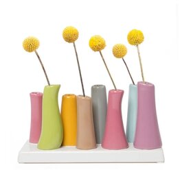 Chive Pooley Modern Bud Vase For Flowers Magenta