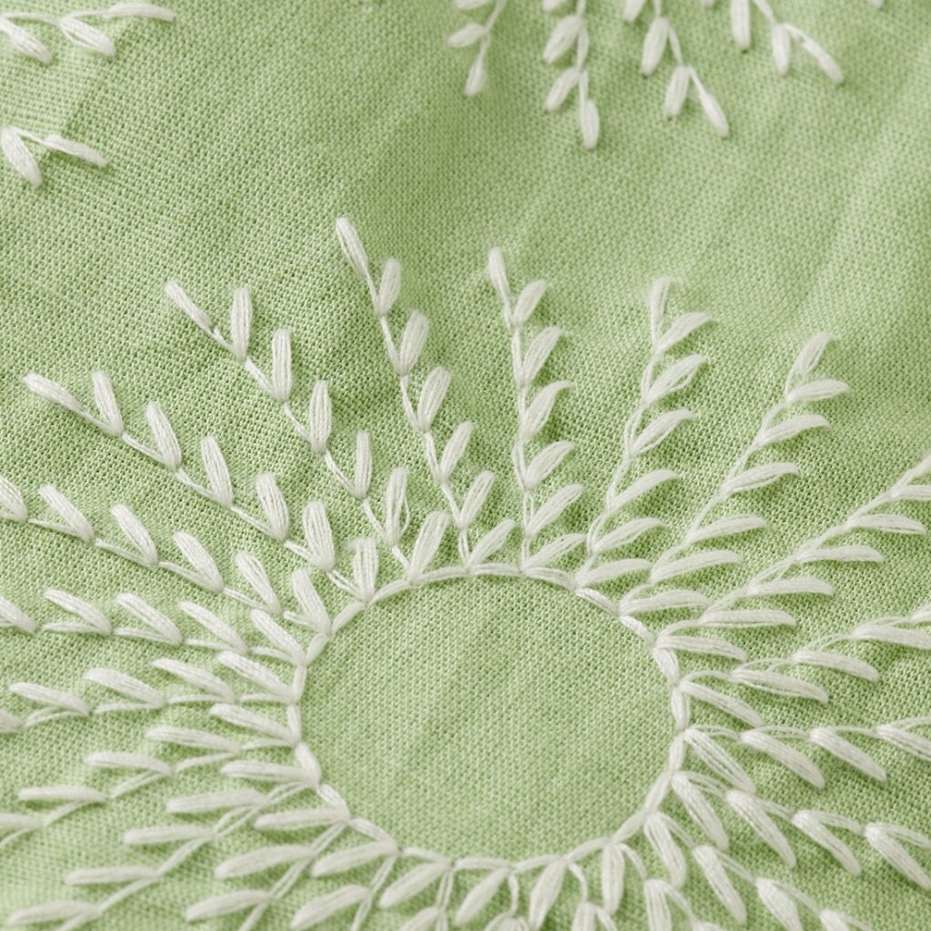 EMBROIDERED SHORT-SLEEVED LINEN-BLEND RELAXED-FIT SHIRT