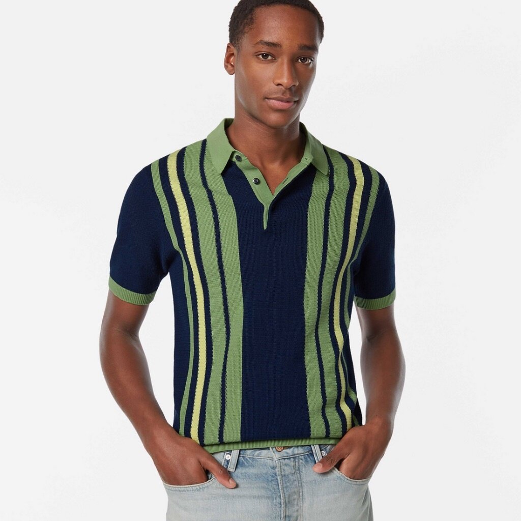 STRUCTURED KNITTED REGULAR FIT POLO