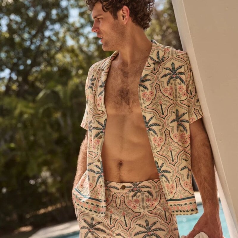 Marine Layer Archive Tencel Linen Resort Shirt