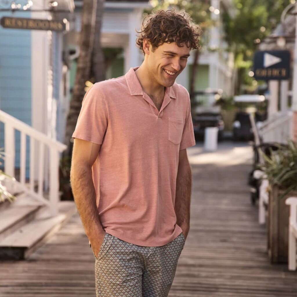 Marine Layer Hemp Cotton Polo