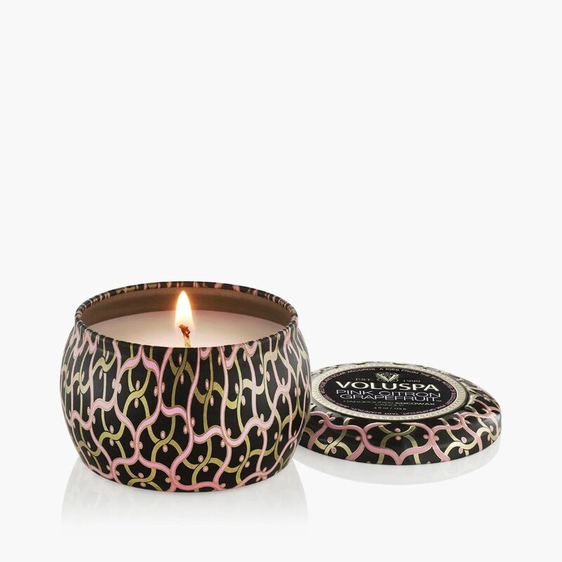 Voluspa Pink Citron Grapefruit Mini Tin