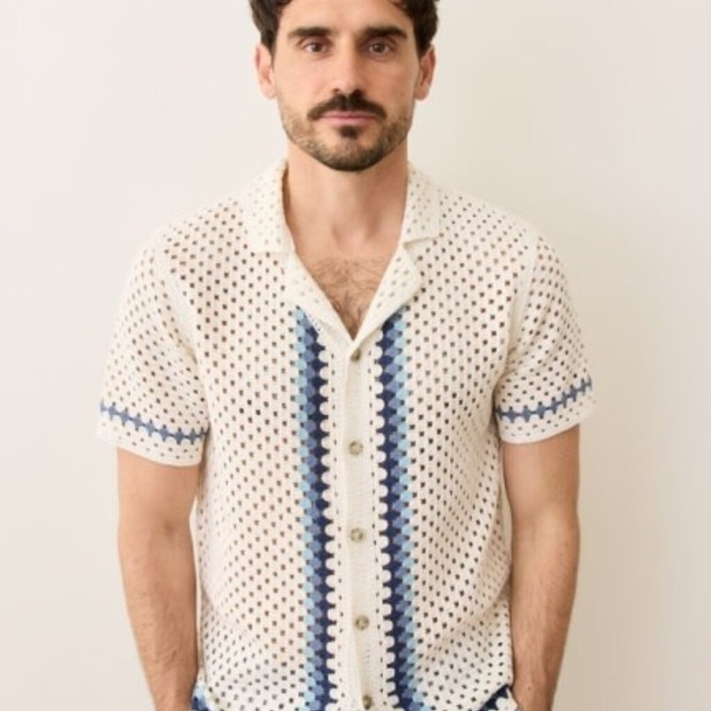 Marine Layer Archive Ace Crochet Resort Shirt