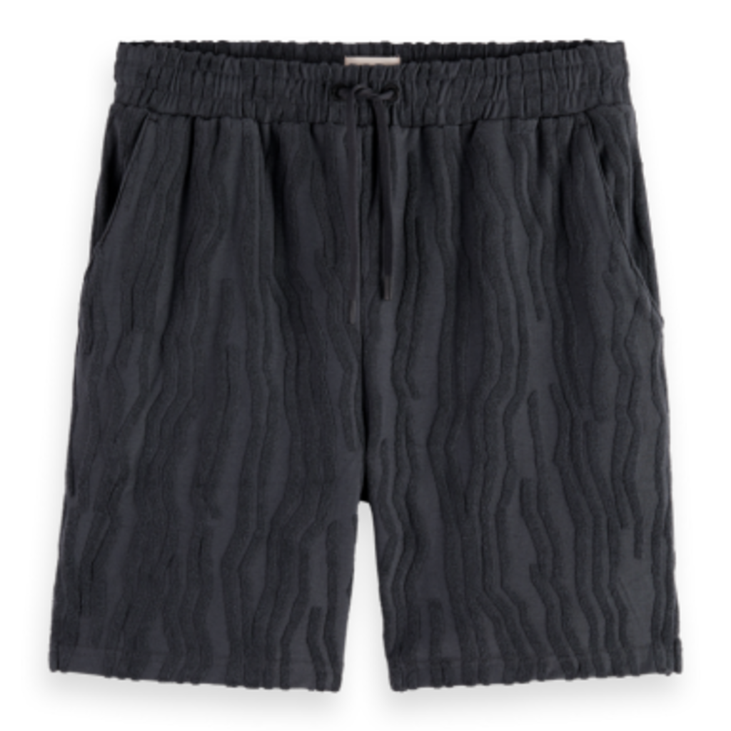 COTTON TERRY JACQUARD SHORTS