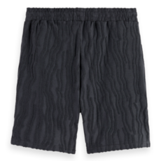 COTTON TERRY JACQUARD SHORTS
