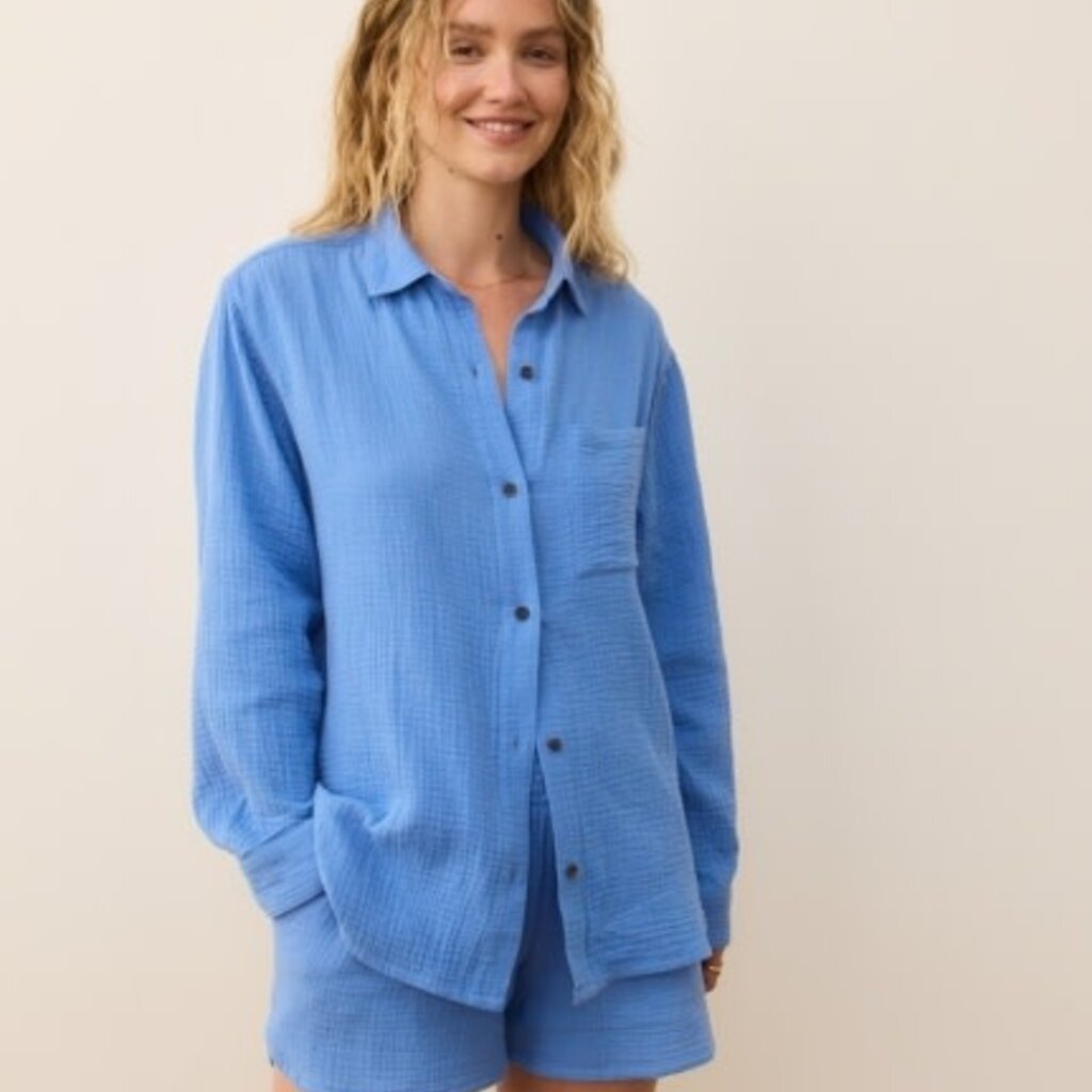 Marine Layer Jane Relaxed Double Cloth Shirt