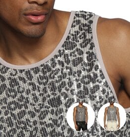 Parke & Ronen PR25 Cheetah Sequin Muscle Tee
