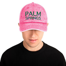 Peepa's Vintage Pink Denim Palm Springs Hat