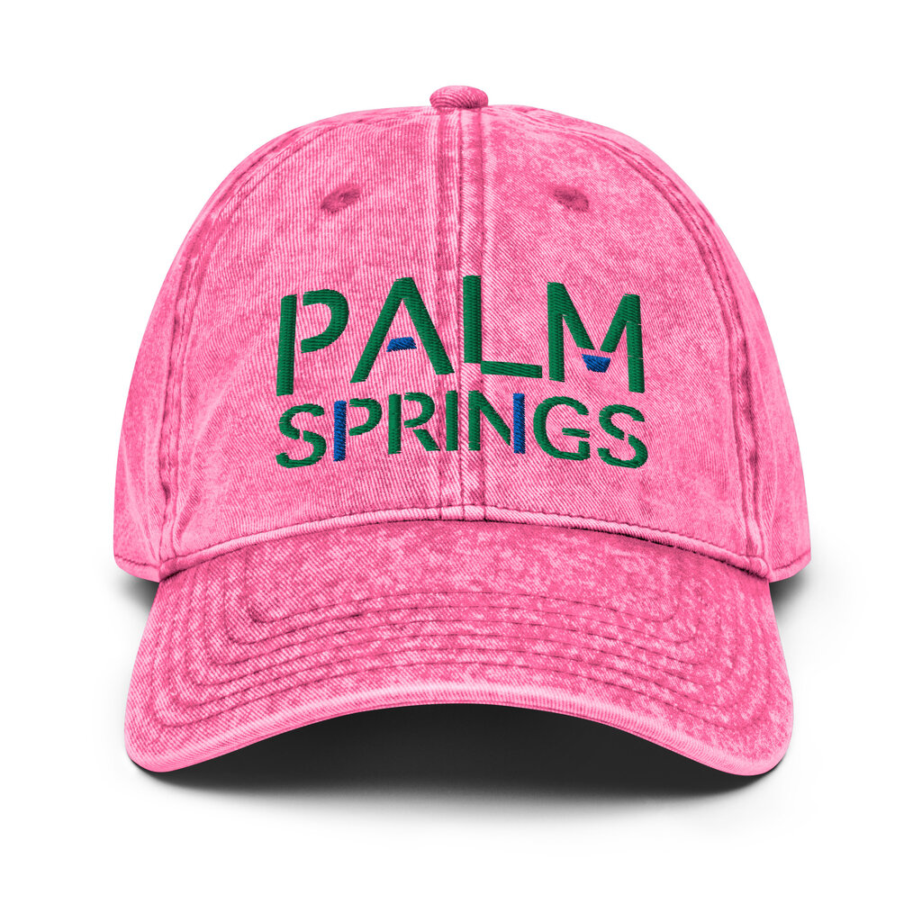 Peepa's Vintage Pink Denim Palm Springs Hat