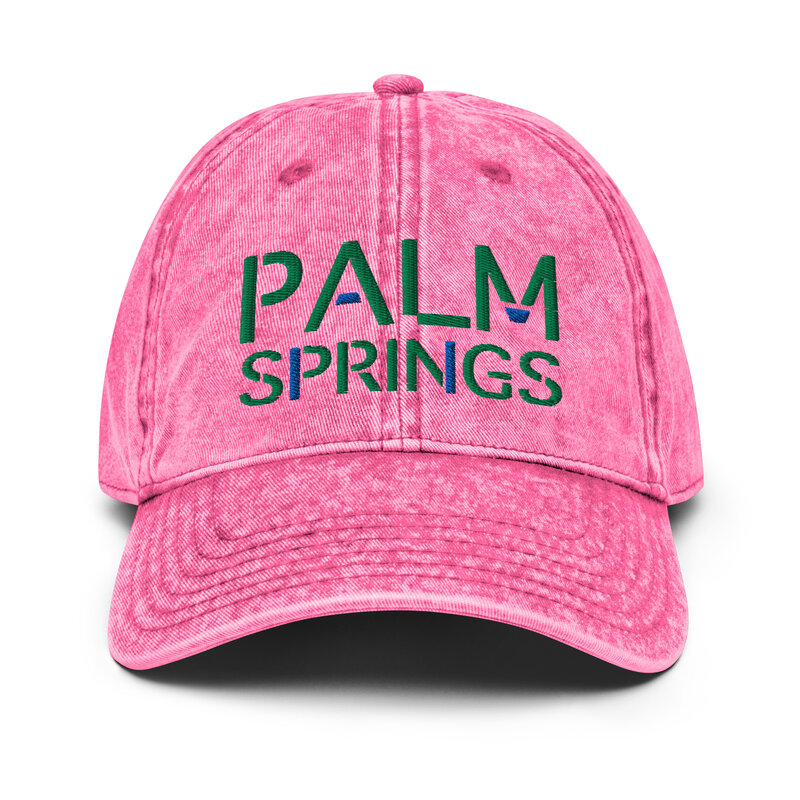 Peepa's Vintage Pink Denim Palm Springs Hat