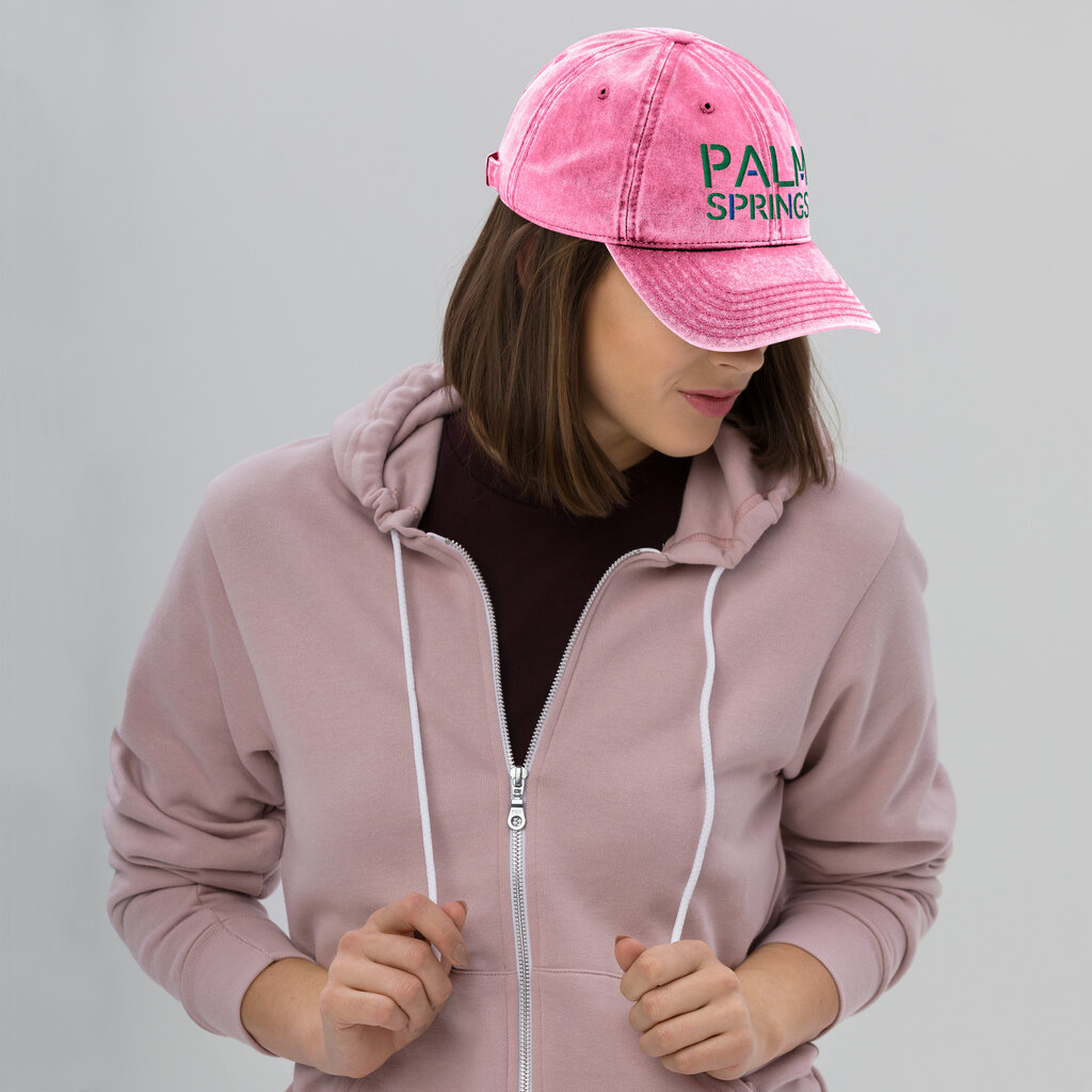 Peepa's Vintage Pink Denim Palm Springs Hat