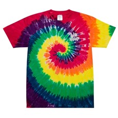 Peepa's Tie Dye Palm Springs Embroidery Unisex Graphic Tee