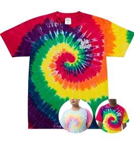 Peepa's Tie Dye Palm Springs Embroidery Unisex Graphic Tee