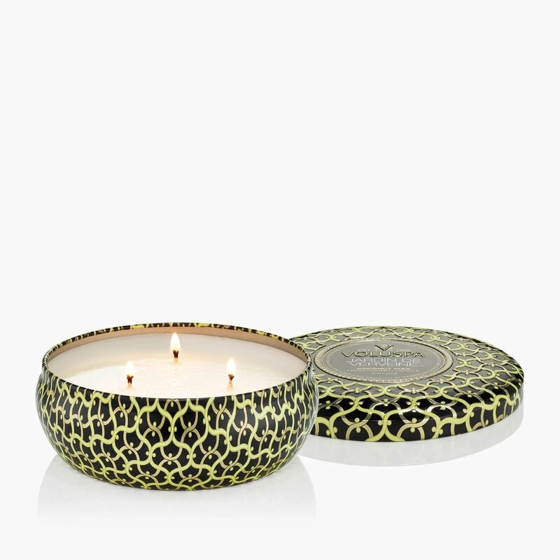 Voluspa Jardin De Verveine  3 Wick Tin Candle