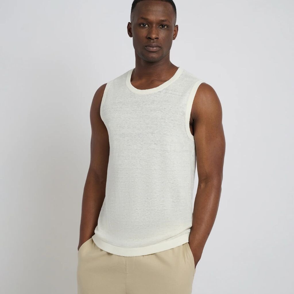 Onia LINEN SWEATER TANK