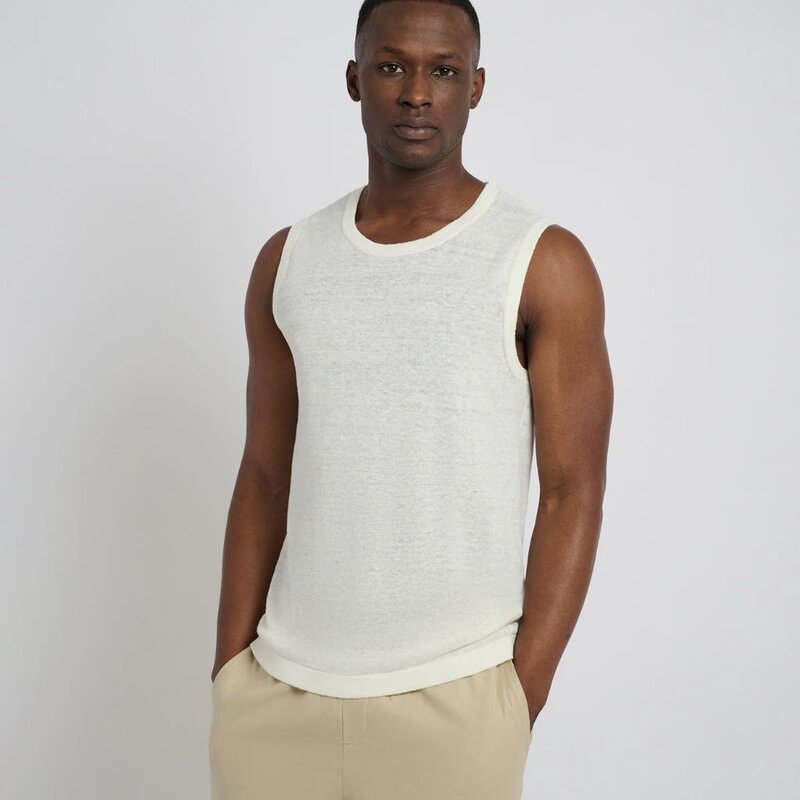 Onia LINEN SWEATER TANK