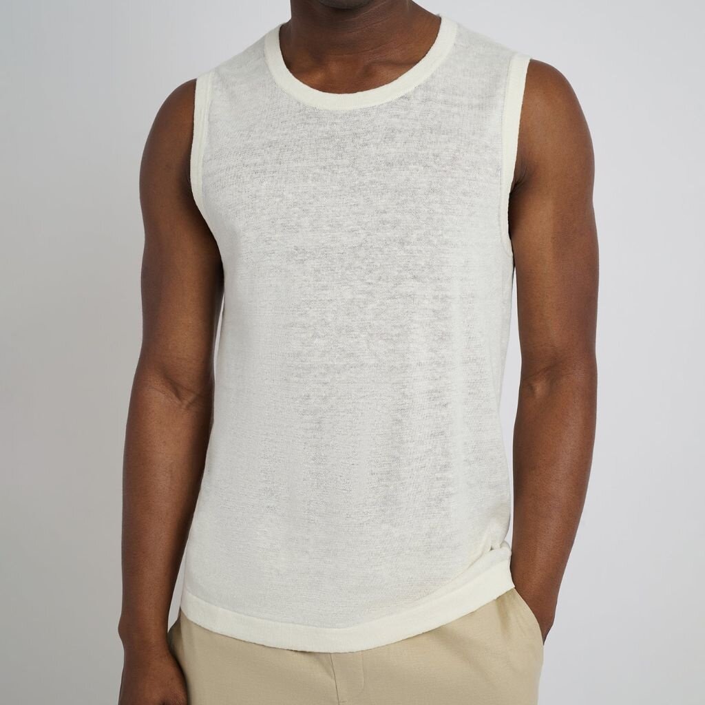 Onia LINEN SWEATER TANK