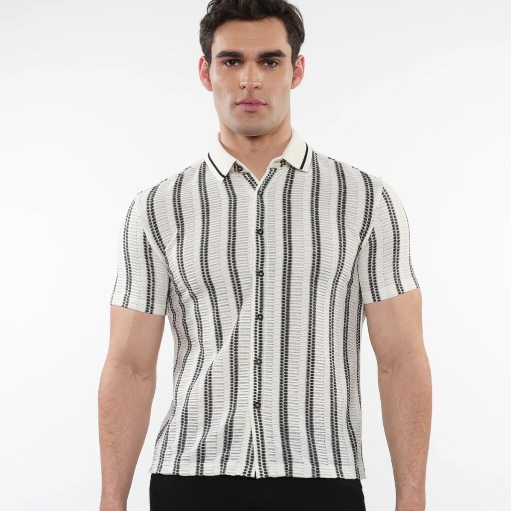 ST33LE (Steele) SUM25 ST 24054 Stripe Gossamer Shirt