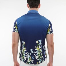 ST33LE (Steele) SUM25 ST 9316 Marine/Gradient Floral Print Knit Shirt
