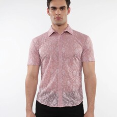 ST33LE (Steele) SUM25 ST 24056 Roses and Leaves Gossmer Shirt