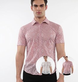 ST33LE (Steele) SUM25 ST 24056 Roses and Leaves Gossmer Shirt