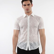 ST33LE (Steele) SUM25 ST 24056 Roses and Leaves Gossmer Shirt