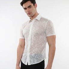 ST33LE (Steele) SUM25 ST 24056 Roses and Leaves Gossmer Shirt