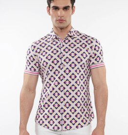 ST33LE (Steele) SUM25 ST 26024 Blush/Navy Parquet Print Performance Shit