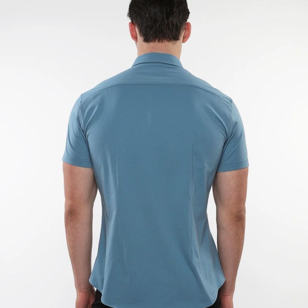 ST33LE (Steele) SUM25 ST 963 Solid Stretch Jersey Knit Shirt
