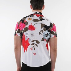 ST33LE (Steele) SUM25 ST 9319 Black/Red Floral Printed Knit Shirt