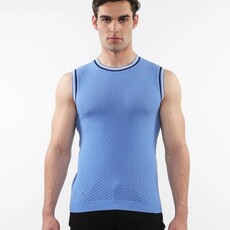 ST33LE (Steele) SUM25 ST 24058 Open KnitTextured Knitted Mesh Vest