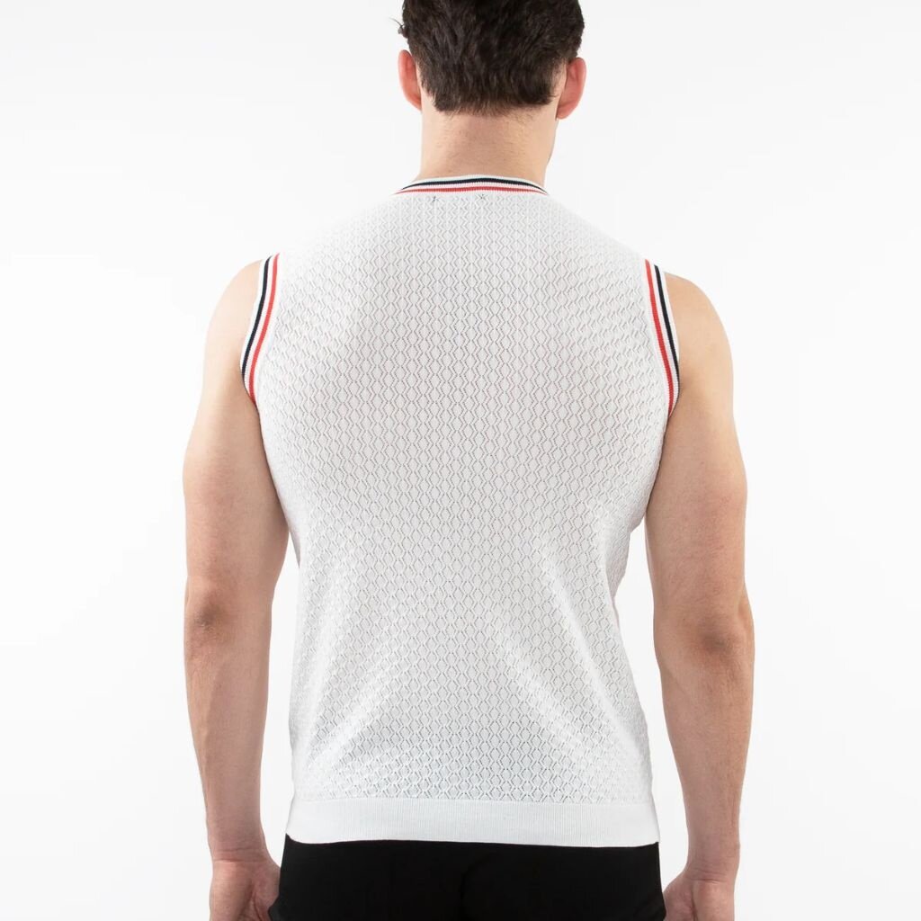 ST33LE (Steele) SUM25 ST 24058 Open KnitTextured Knitted Mesh Vest