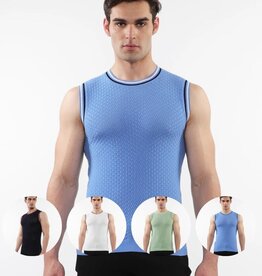ST33LE (Steele) SUM25 ST 24058 Open KnitTextured Knitted Mesh Vest