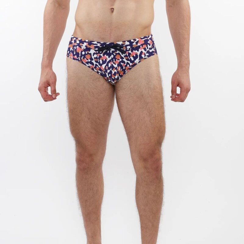 ST33LE (Steele) SUM25 SWM ST 8015-19 Navy/Sand Camo Printed Swim Briefs