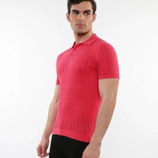 Postmarc SUM25 16236 Chevron Knit Polo